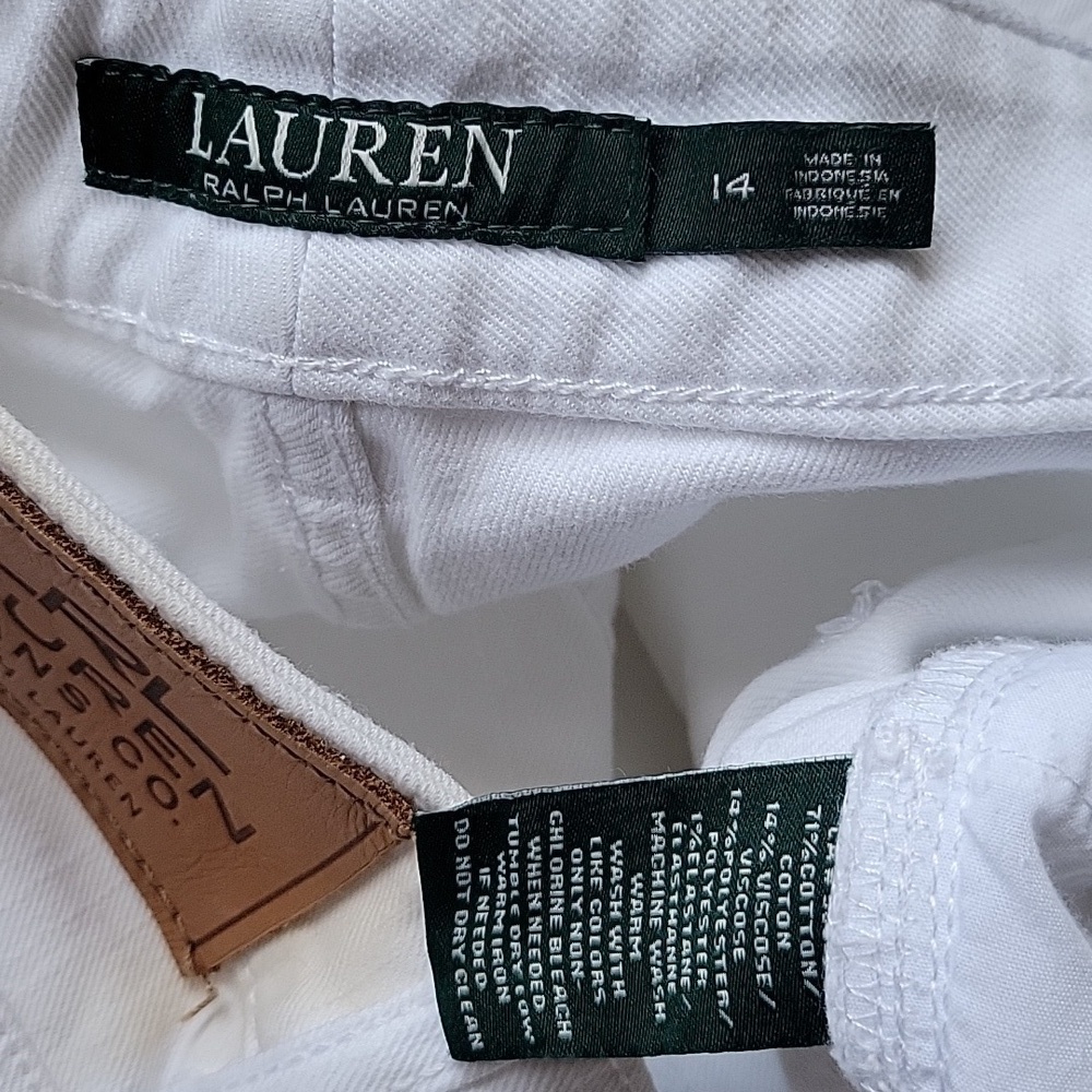 Lauren Ralph Lauren  Denim Straight Pants Size 14 - Picture 8 of 12
